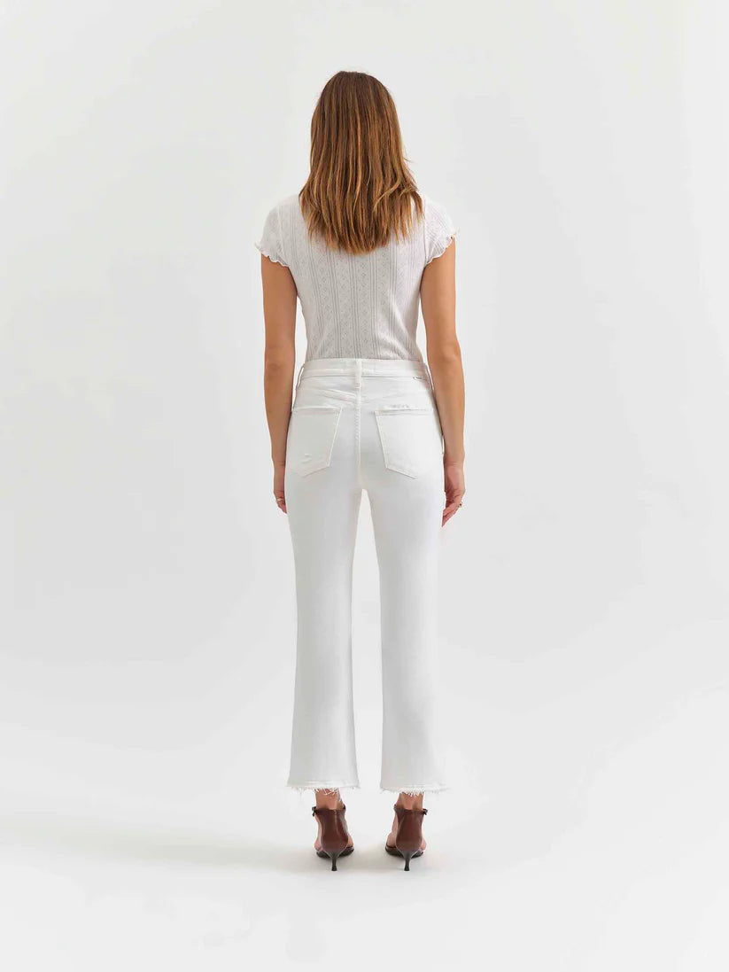 Shy Girl High Rise Crop Flare - Lamb Vintage