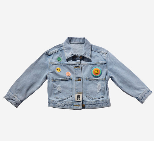 Patched Denim Jacket