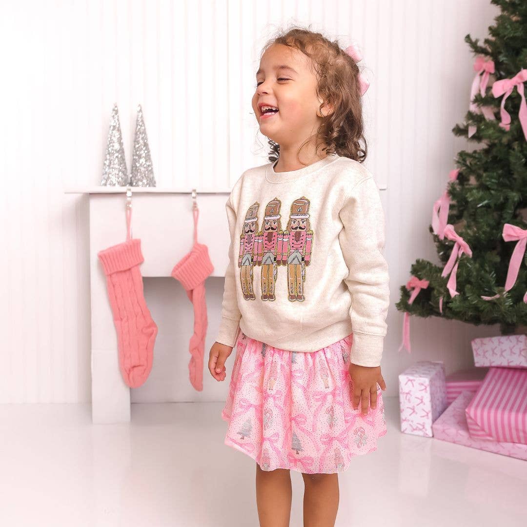 Pastel Nutcracker Patch Sweatshirt