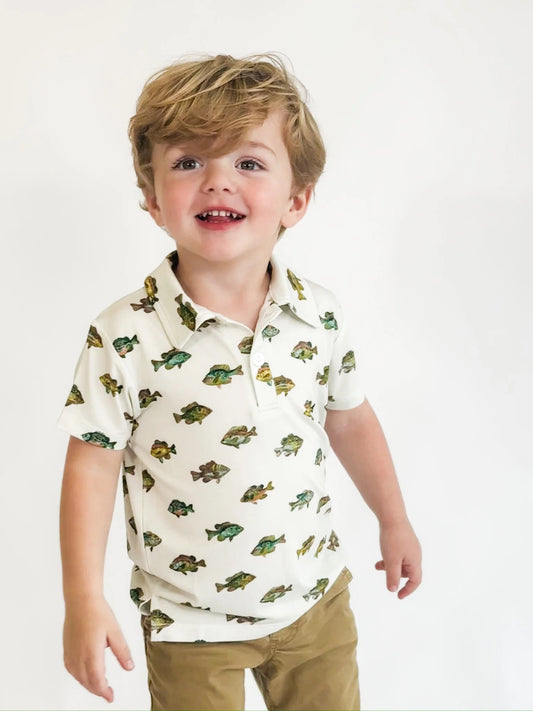 Lake Fish SS Polo Shirt