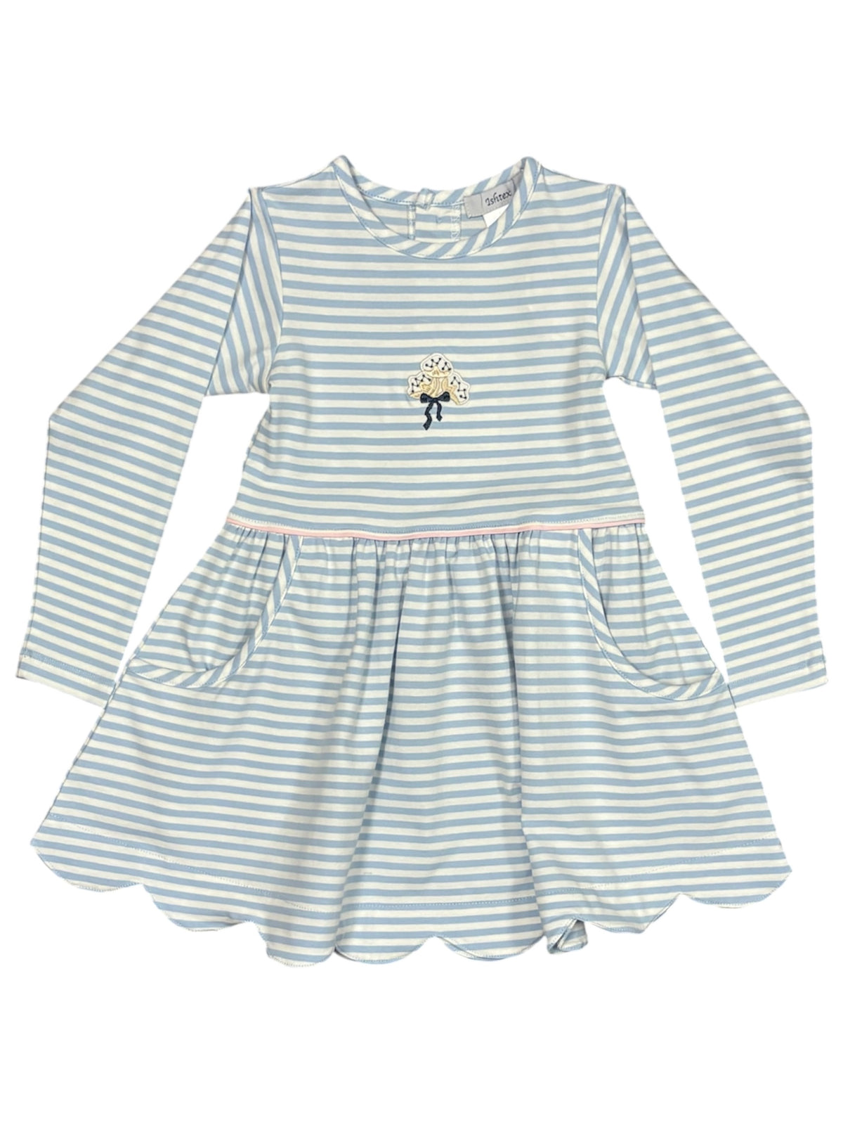 Cotton Applique Girl's Dress