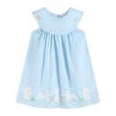 Light Blue Bunny & Flower Dress