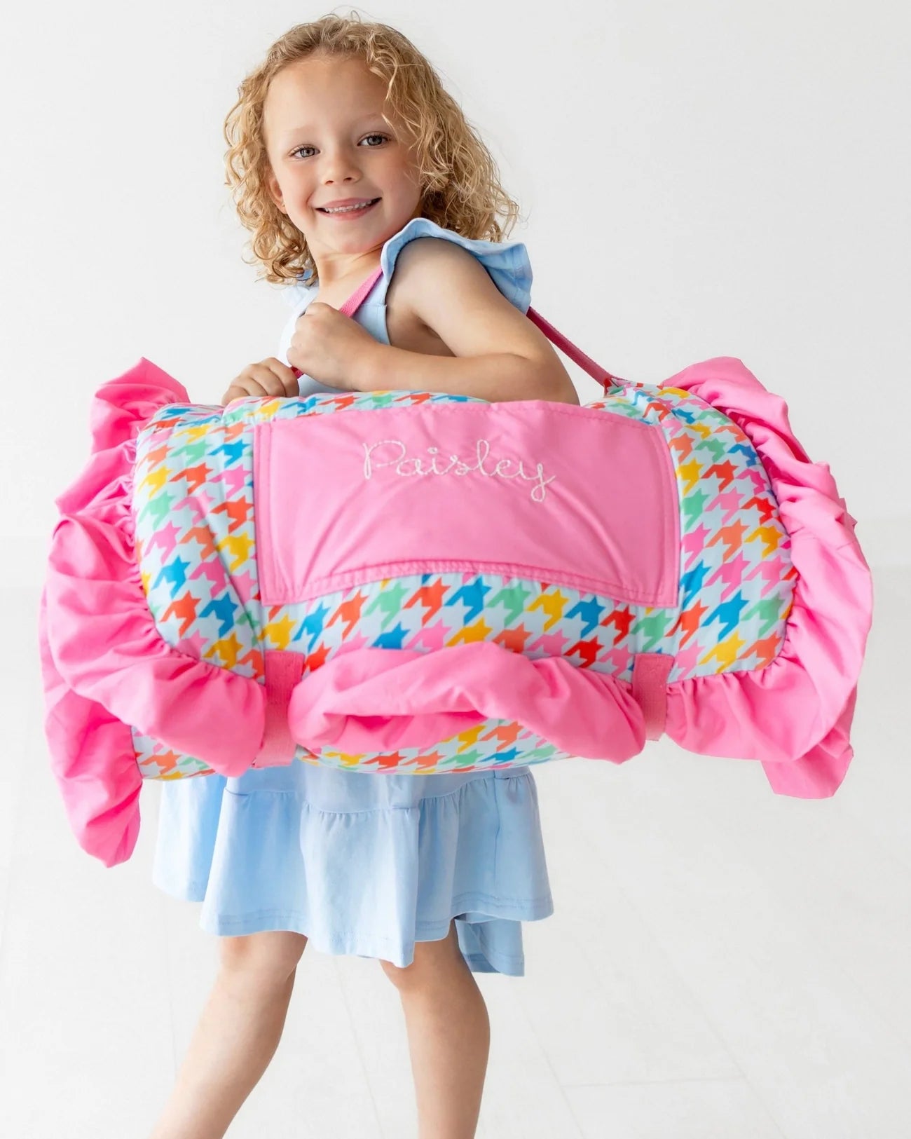 Houndstooth Ruffle Nap Mat
