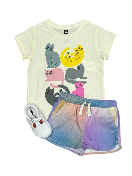 Colorful Cats Graphic Tee