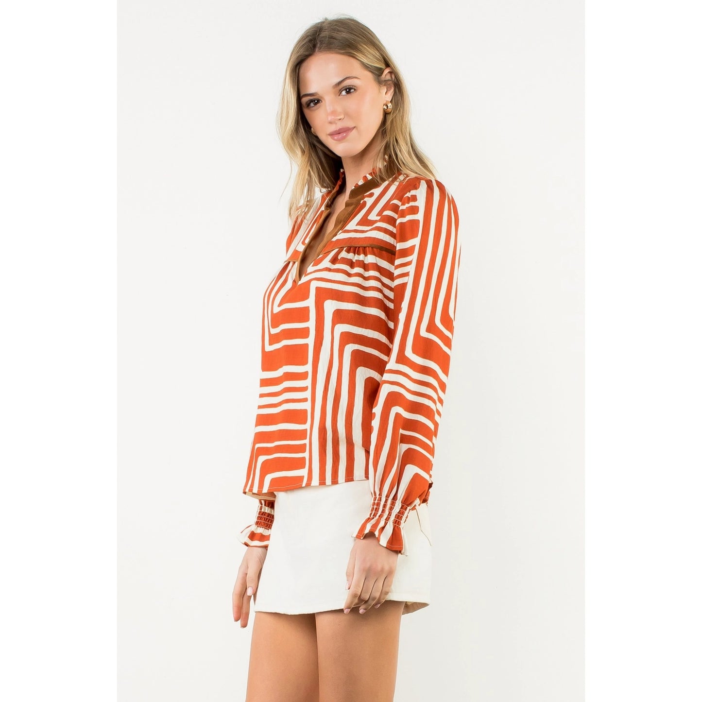 All In The Details Top Orange