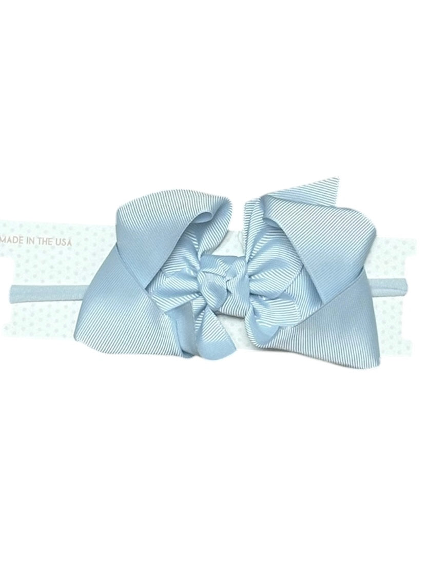 Baby Blue 4.5" Headband Bow