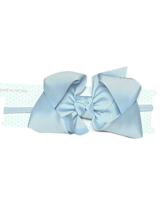 Baby Blue 4.5" Headband Bow