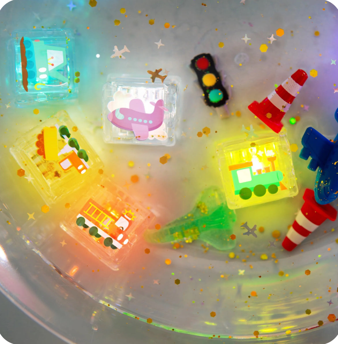 Auto Light-Up Cubes 6-Pack