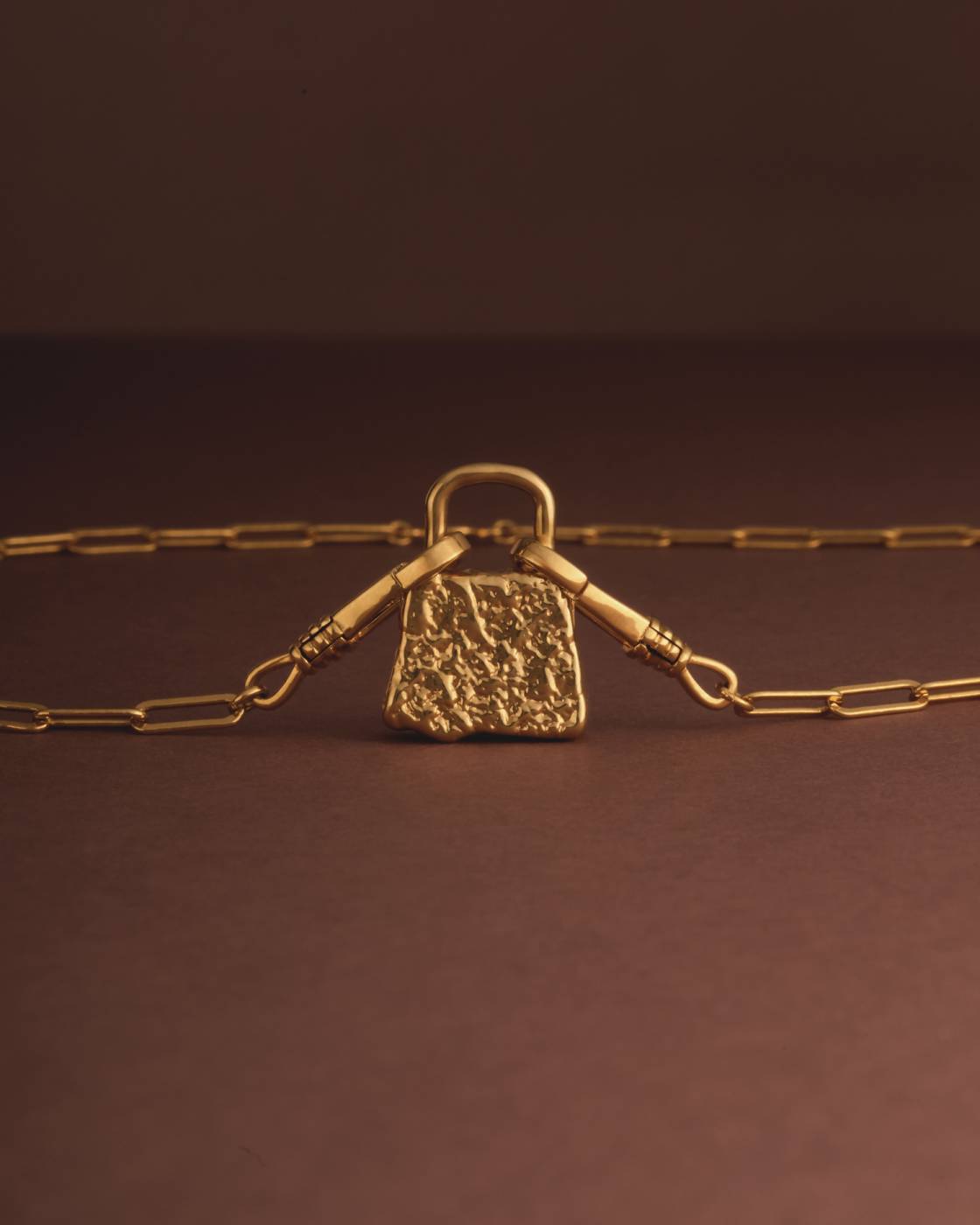 Luxe Lock Waterproof Gold Necklace