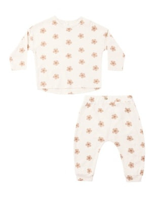 Pink Daisies Long Sleeve Tee + Pant Set