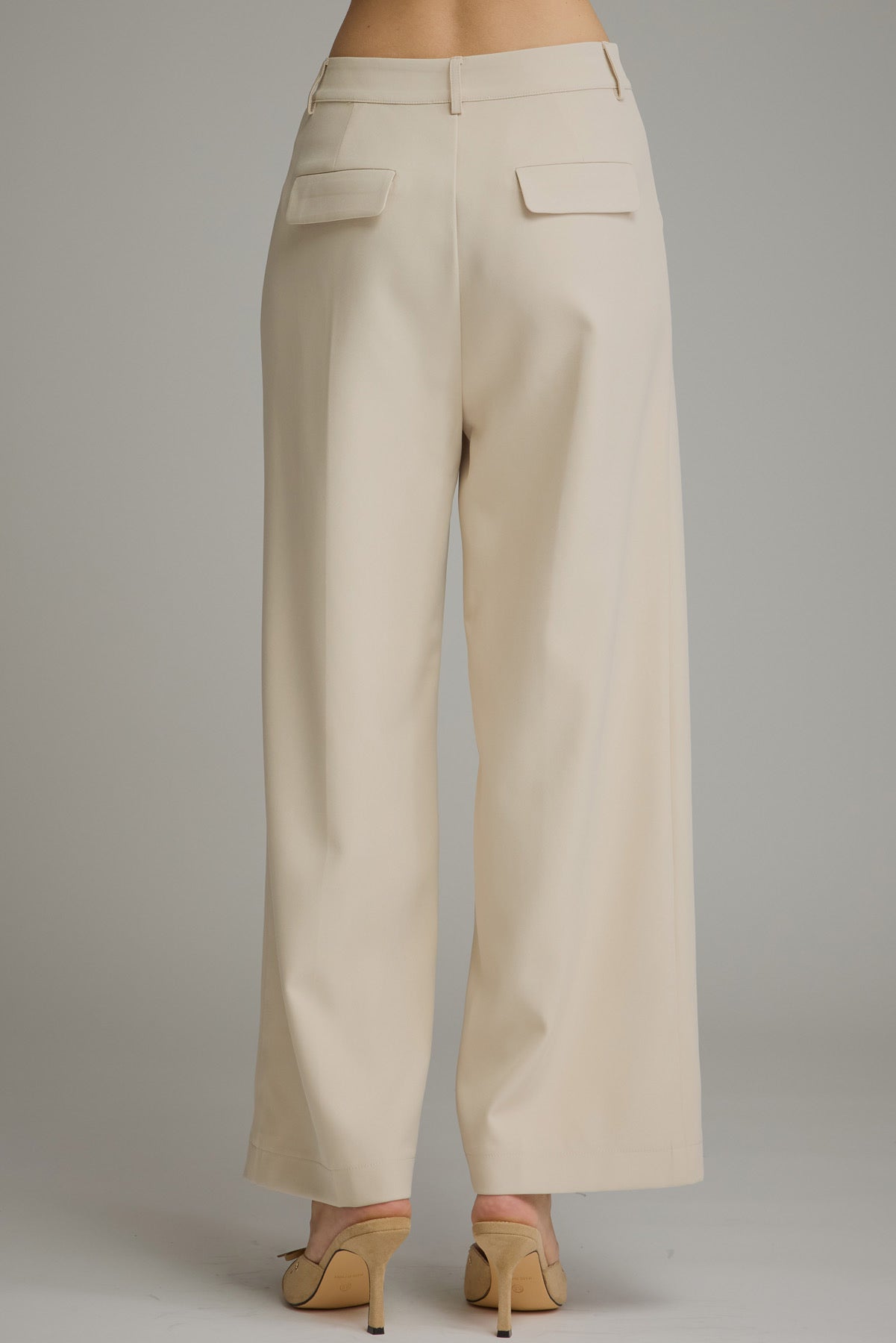 Khaki Mid Rise Pant