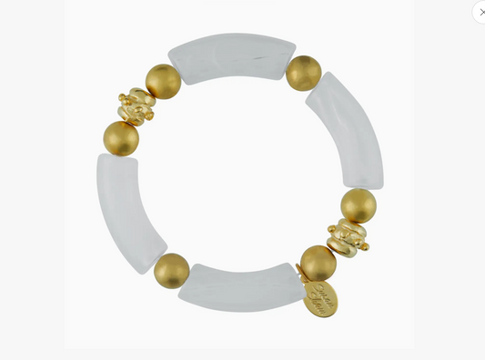 White Charleston Bracelet