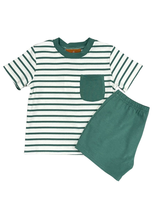 Hudson Short Set Dark Green