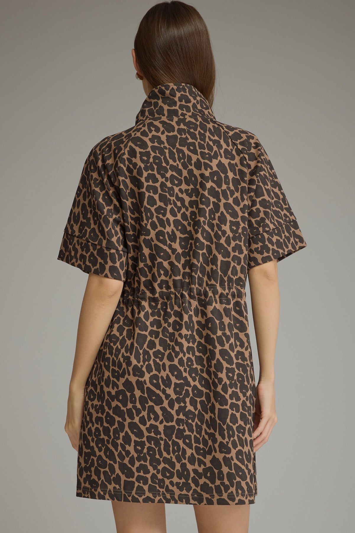 Leopard Drawstring Dress