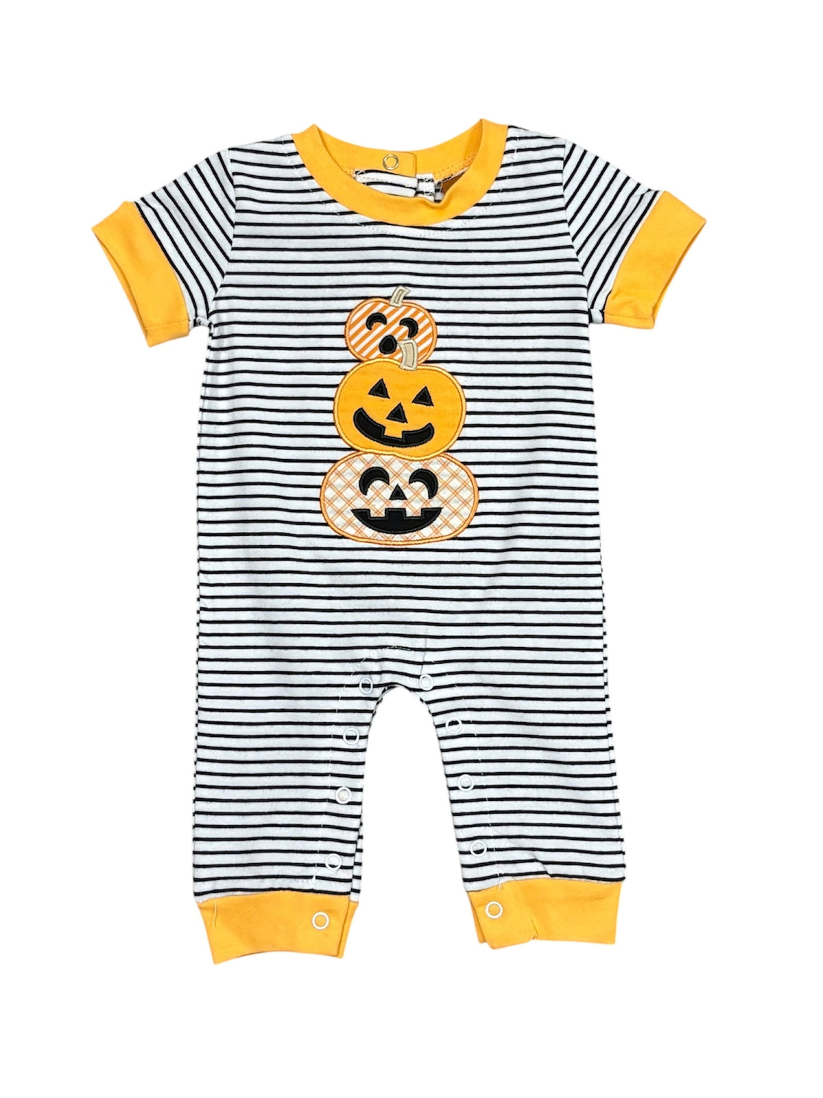 Jack-O-Lantern Boys Romper