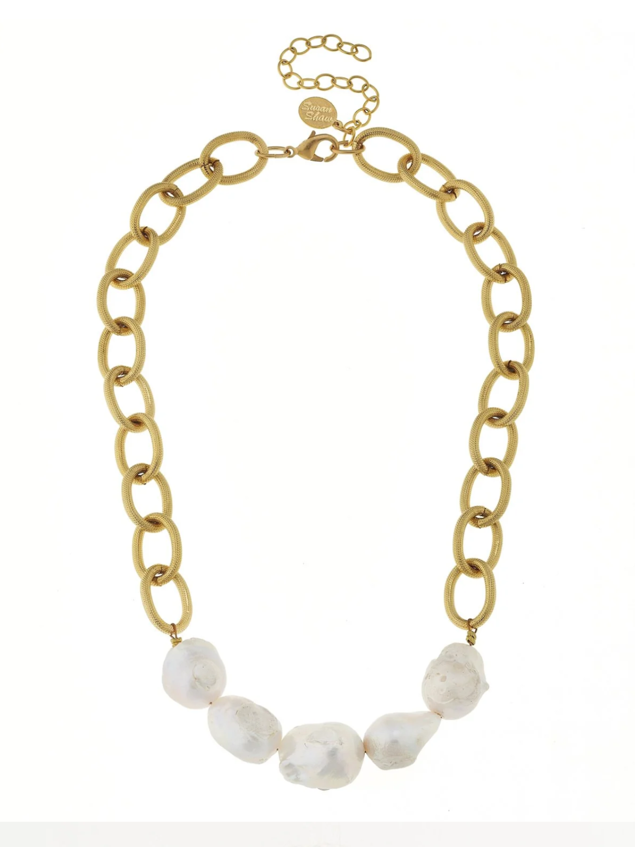 Baroque Pearl Chain Necklace