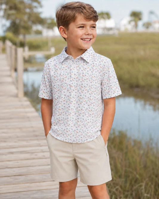 Waterfowl Print Polo