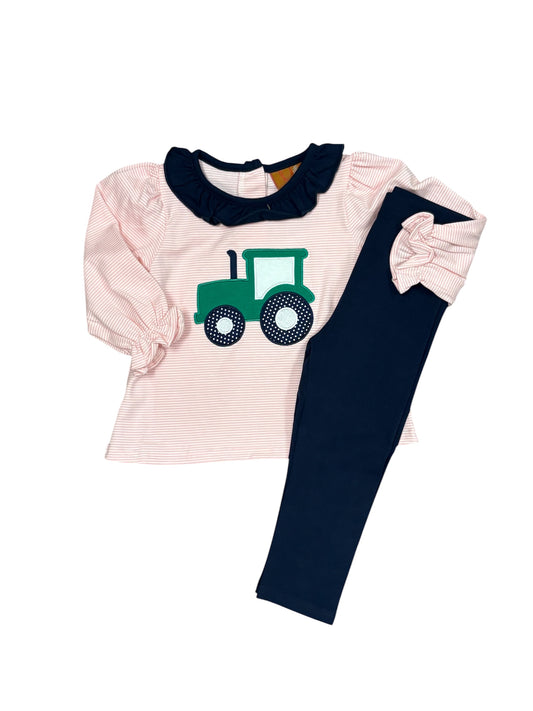 Tractor Applique Legging Set