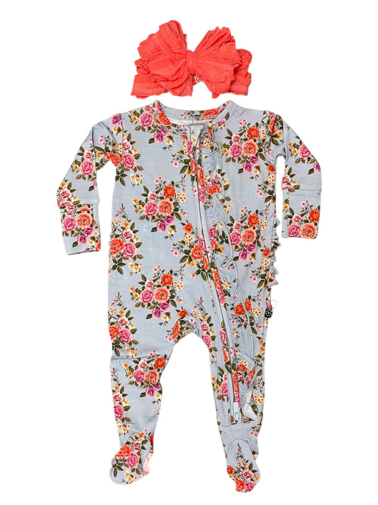 Quinn Ruffled Footie
