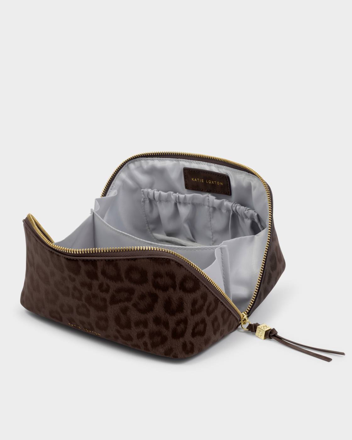 Soho Medium Makeup & Toiletry Bag - Chocolate Leopard