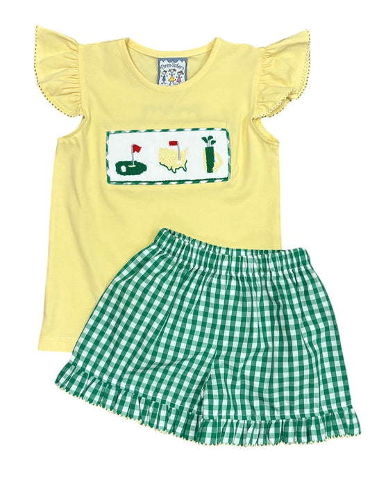 Golf Smocked A/S Short Set