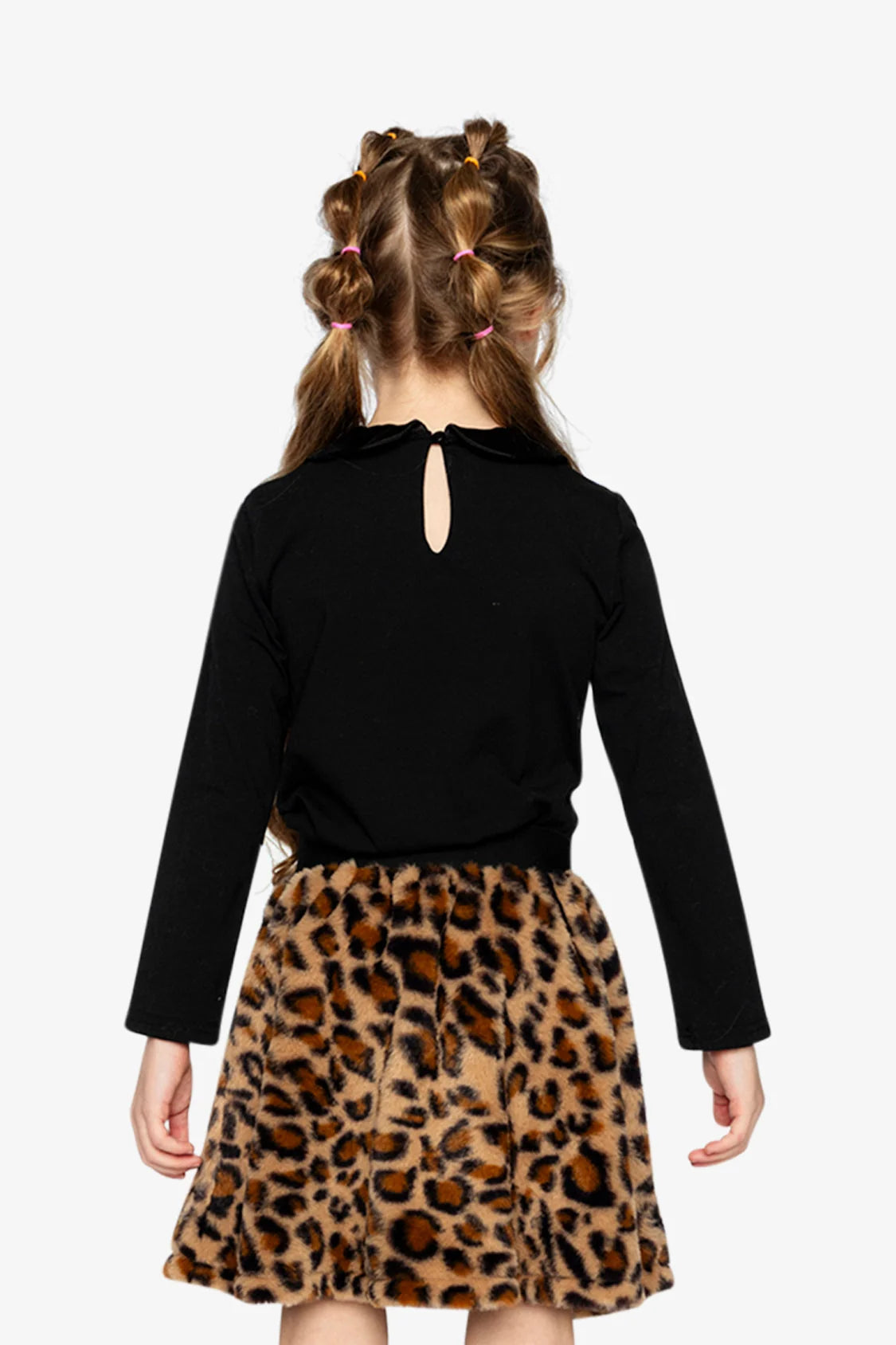 Black Shirt With Peter Pan Collar