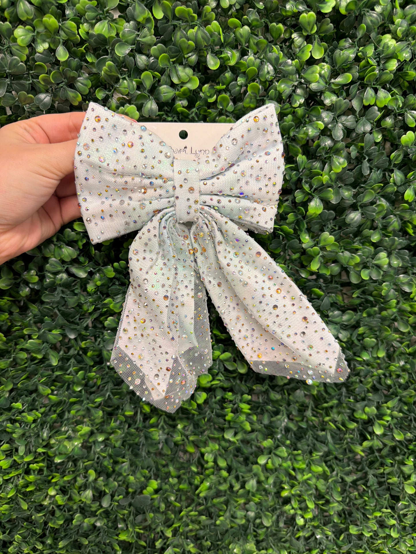 Tulle Jeweled Bow