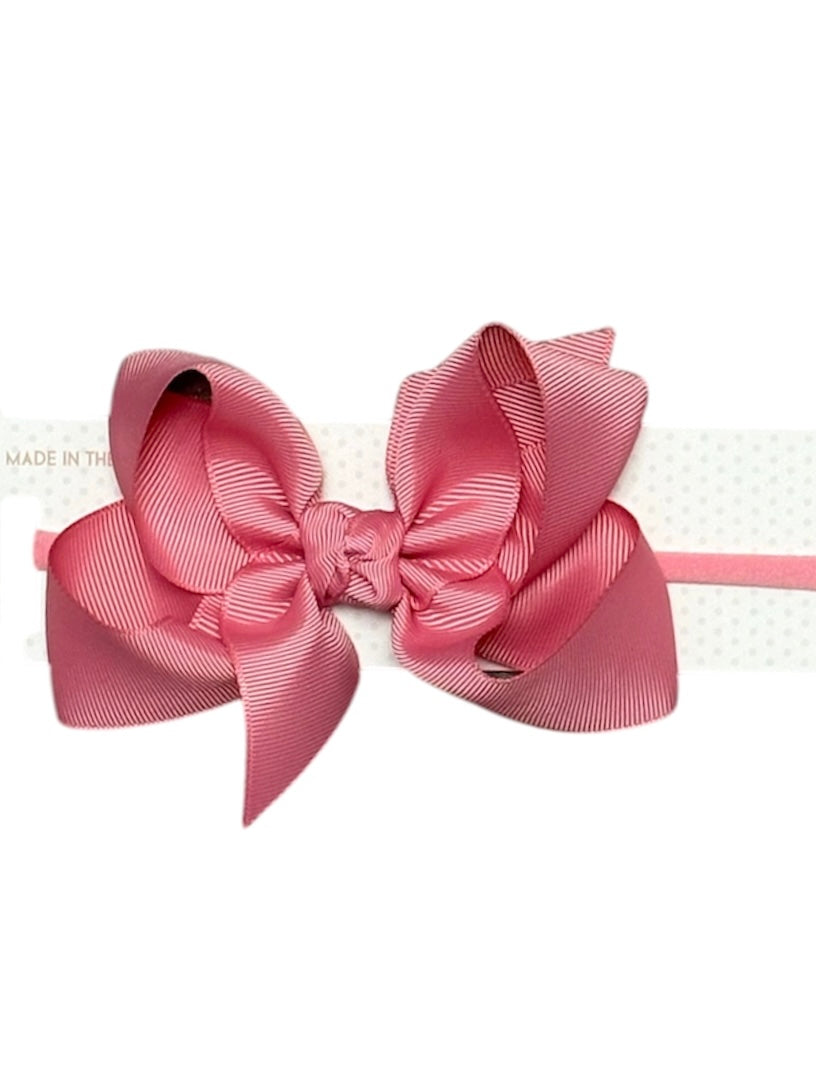 Fantasy Rose 4.5" Headband Bow