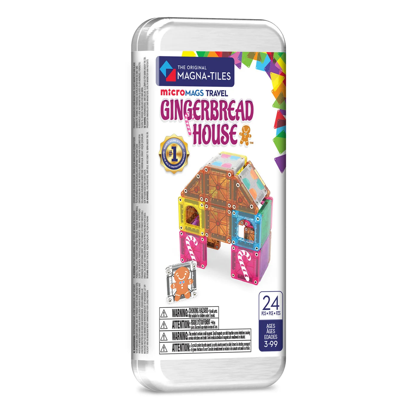 MicroMAGS Gingerbread House 24-Piece Travel Set