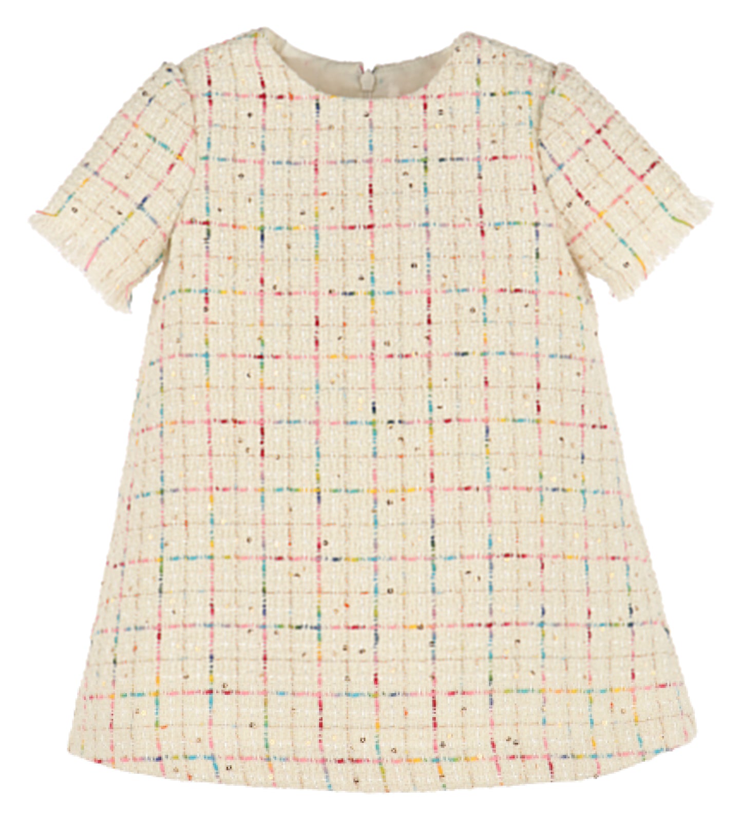 Ivory Tweed Princess Dress