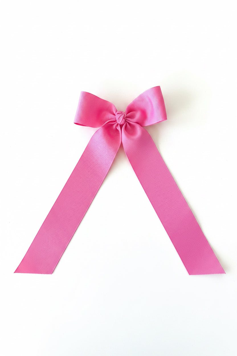 HPK Medium Grosgrain Hair Bowtie with Knot Wrap and Streamer Tails
