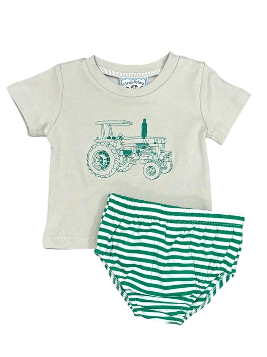 Tractor Diaper Set