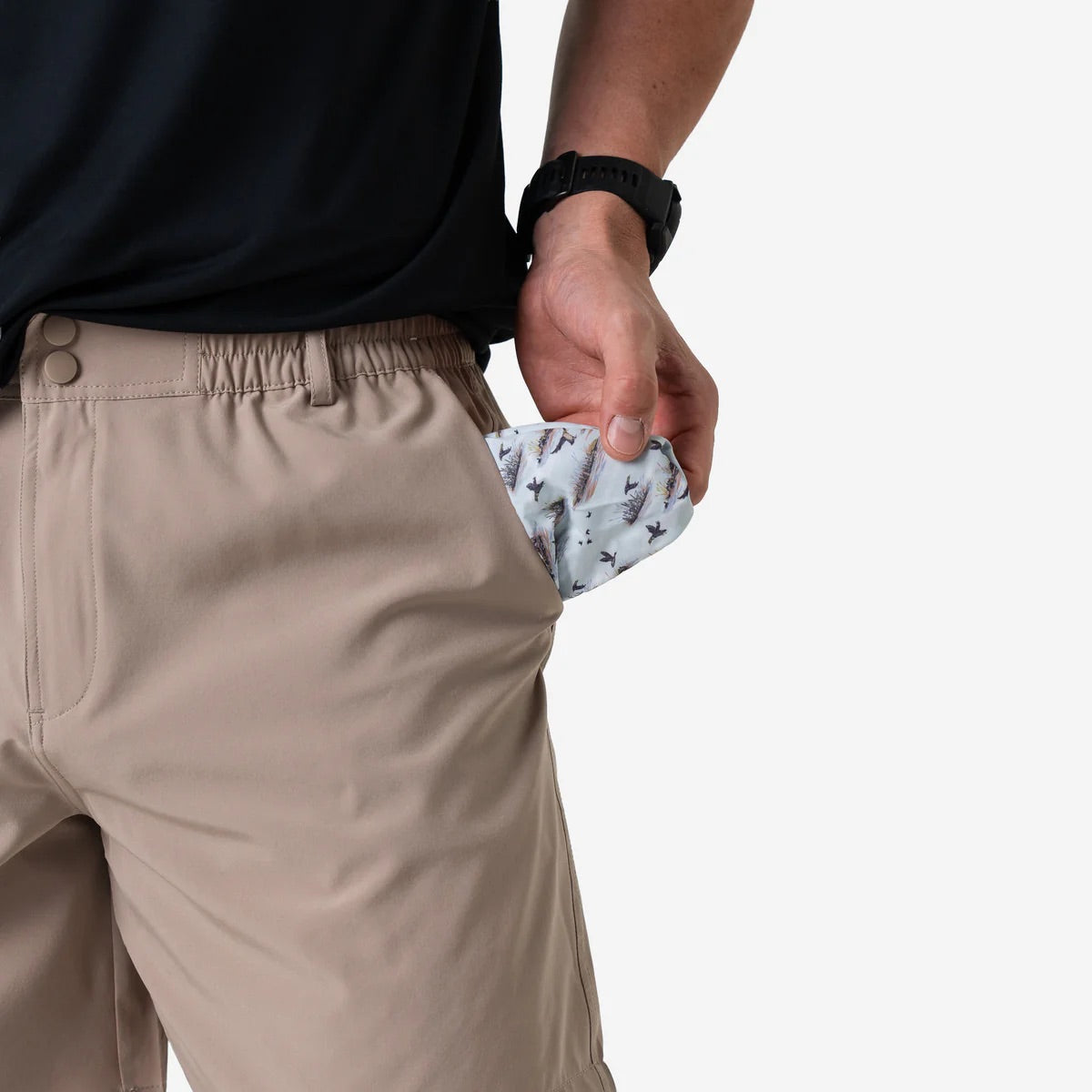 Everyday Short - Cobblestone Khaki - Duck Hunt Pocket 5.5" Men