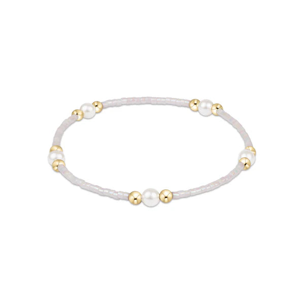 Hope Purpose Pearl Bracelet - Silky White