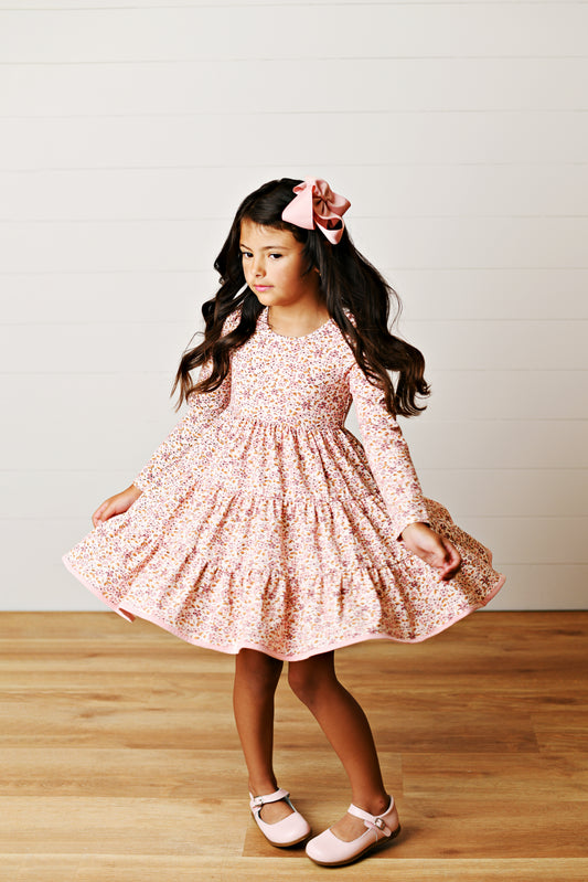 Fall Floral Tier Dress