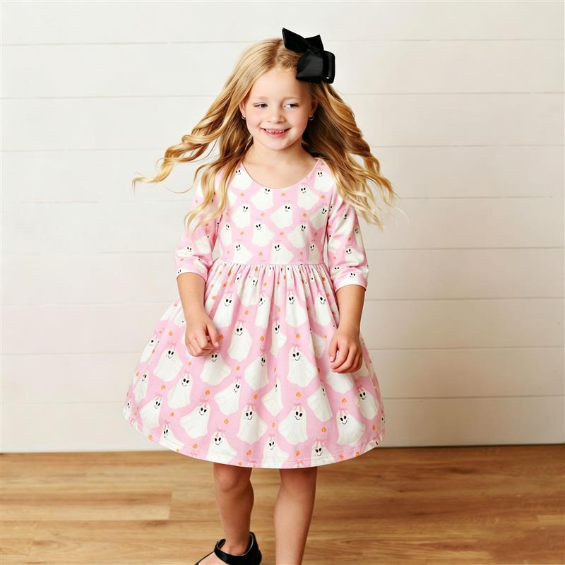 Pink Boo Twirl Dress