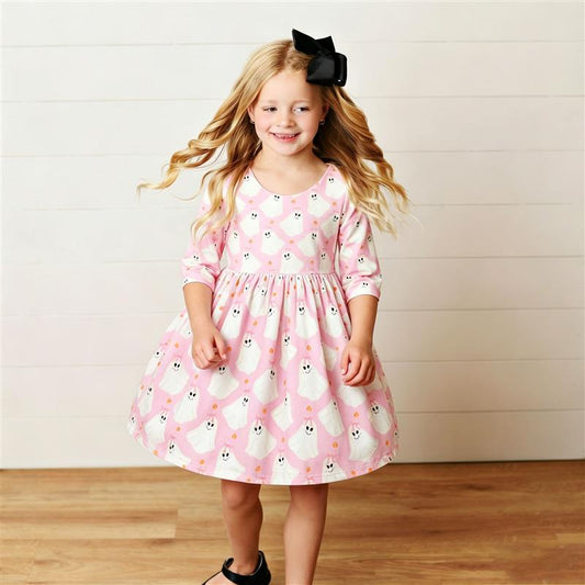 Pink Boo Twirl Dress