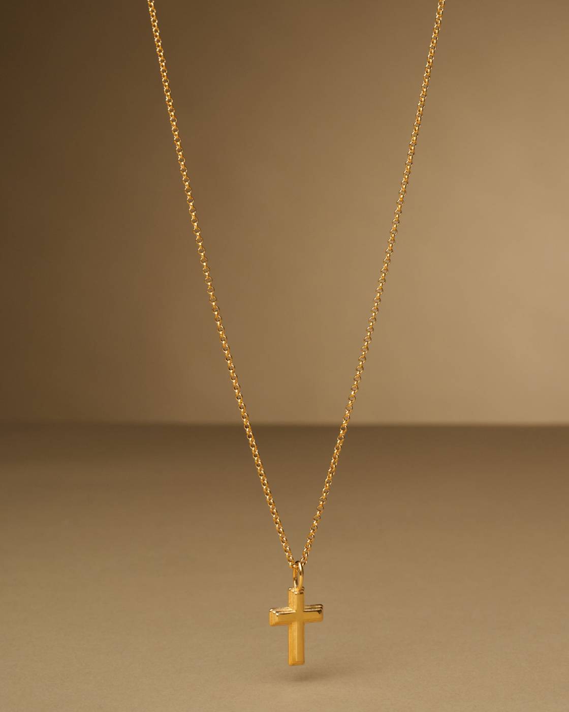 Cross Waterproof Gold Necklace