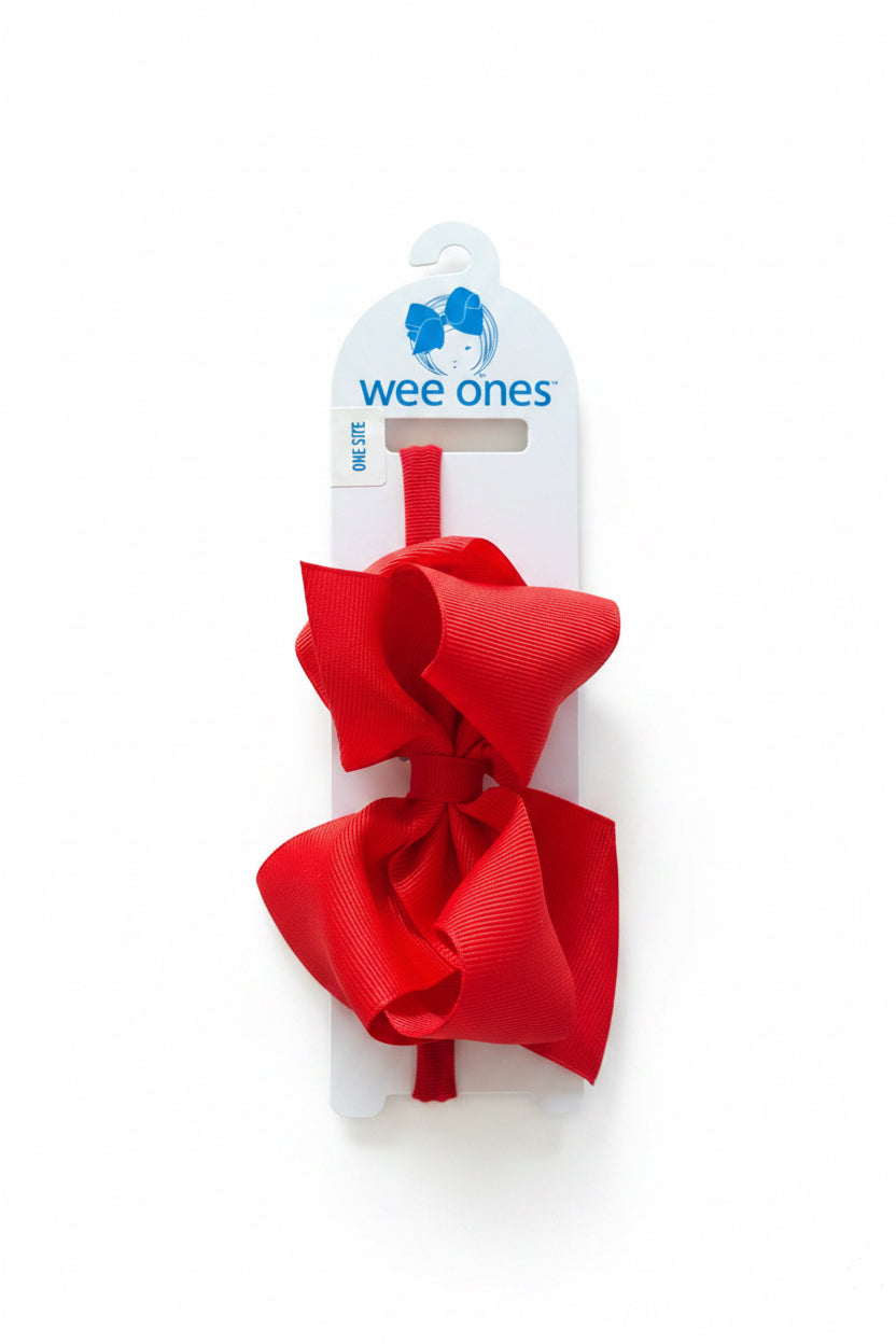 Red Grosgrain Headband Bow