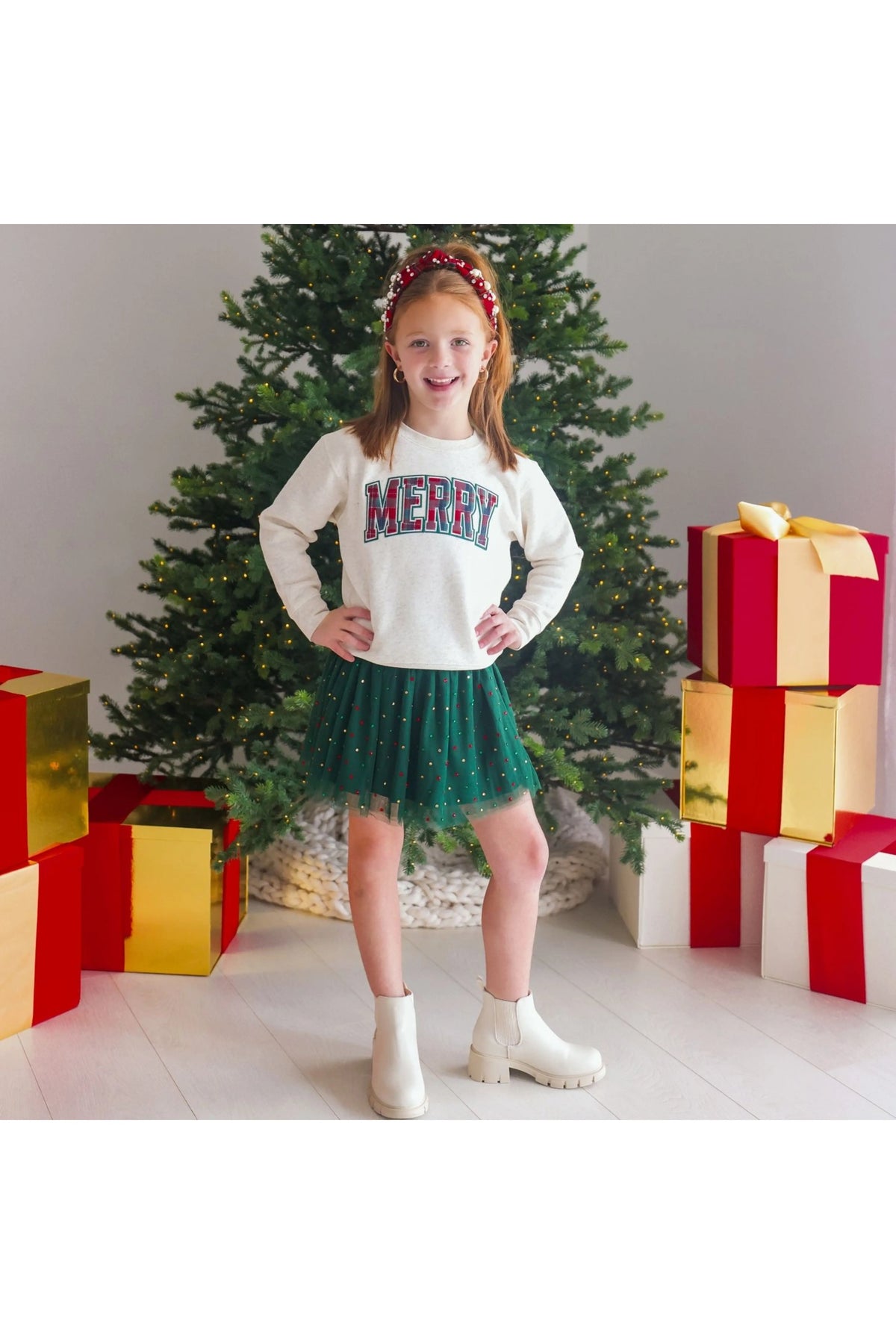 Emerald Rhinestone Christmas Tutu