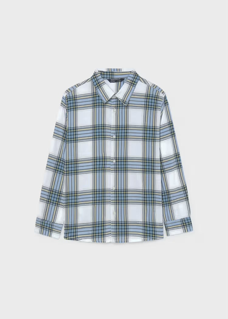 Plaid Shirt-Sky