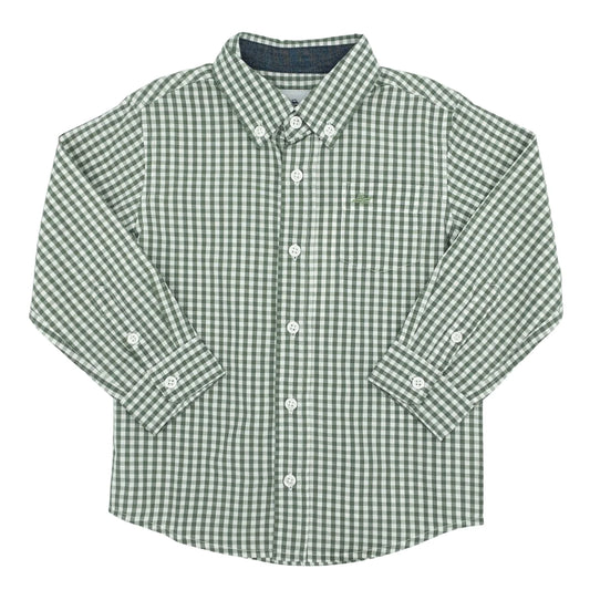 Green Plaid Dress Shirt