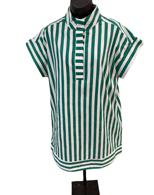 Striped Green Dress