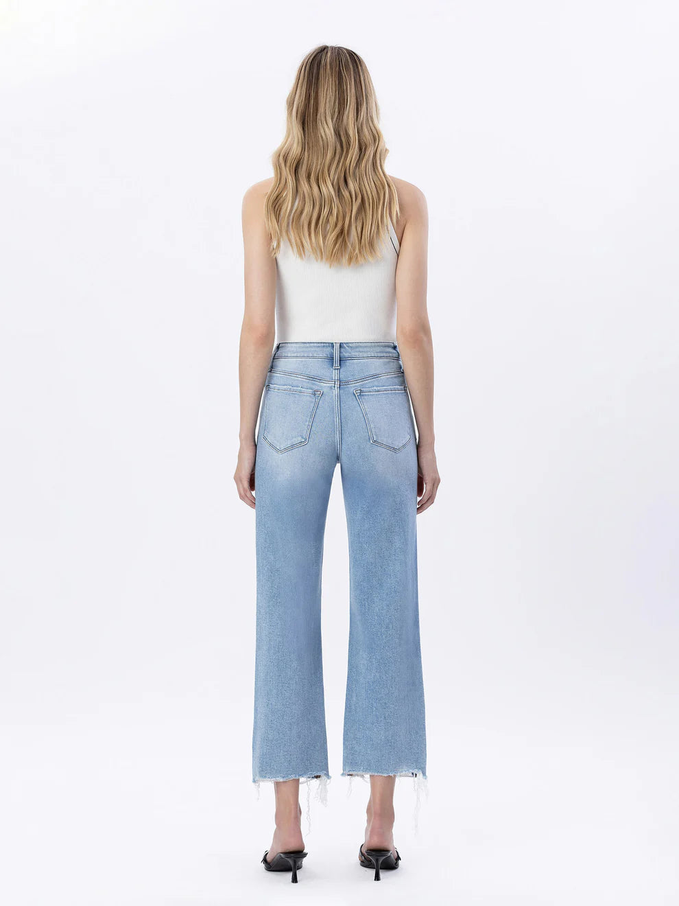 High Rise Slim Wide Leg Jean - Amply