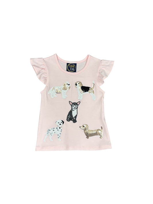 Sparkle Puppy Applique Tee