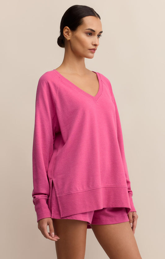 Weekender V-Neck Island Pink