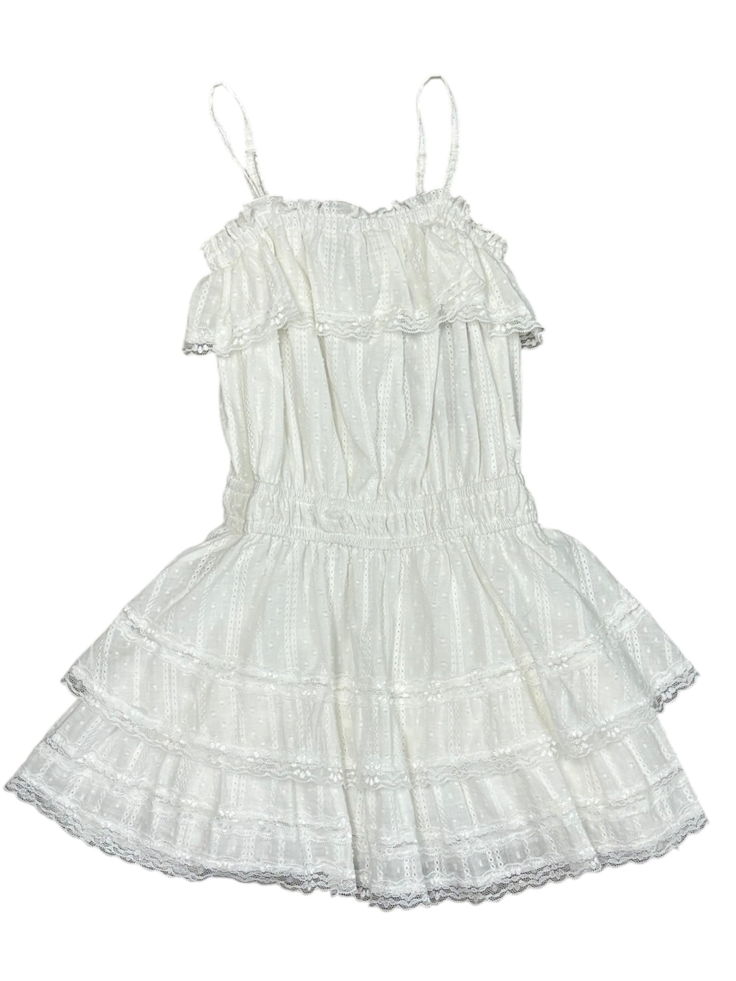 Off White Eyelet Dress