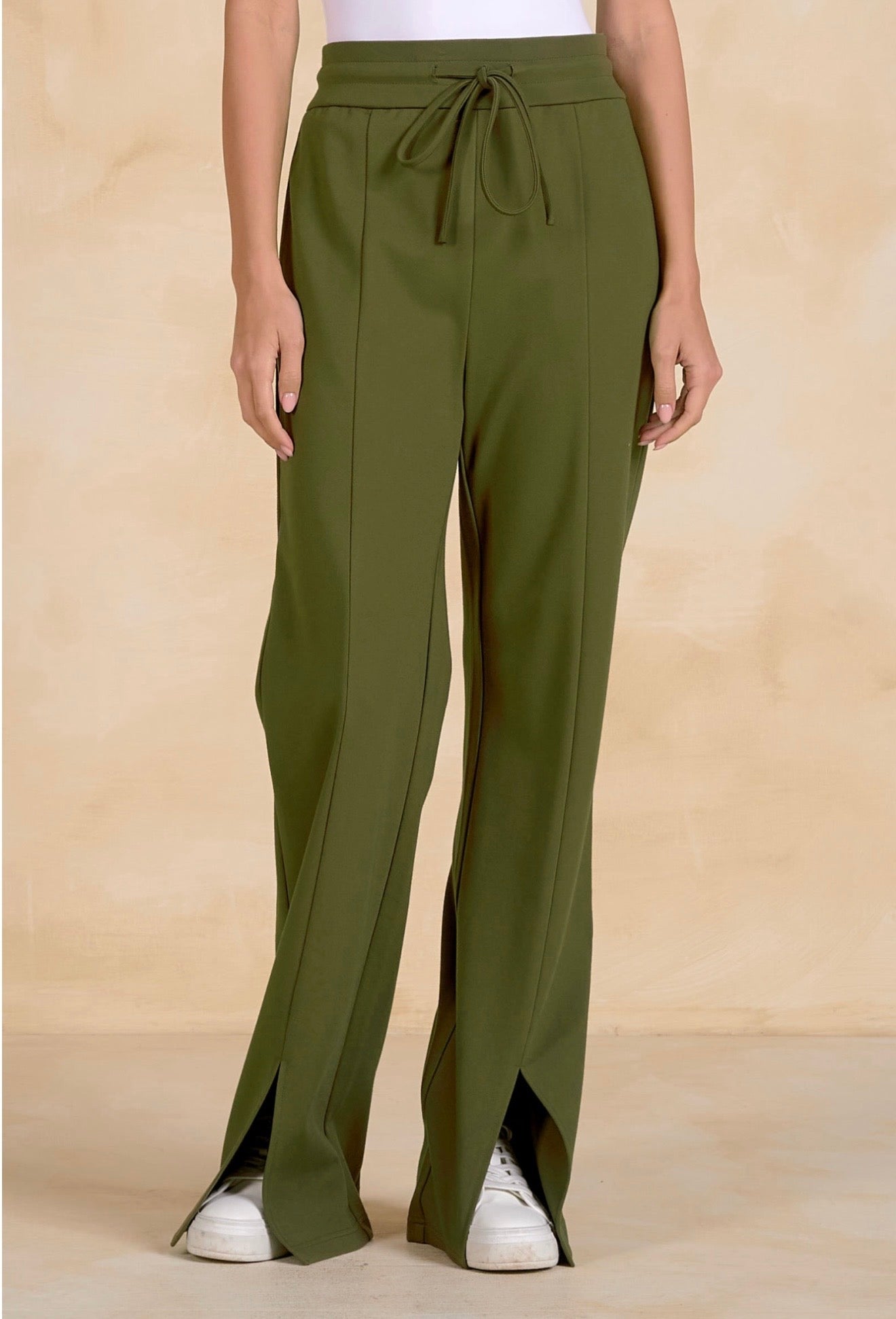 Drawstring Pleated Pant
