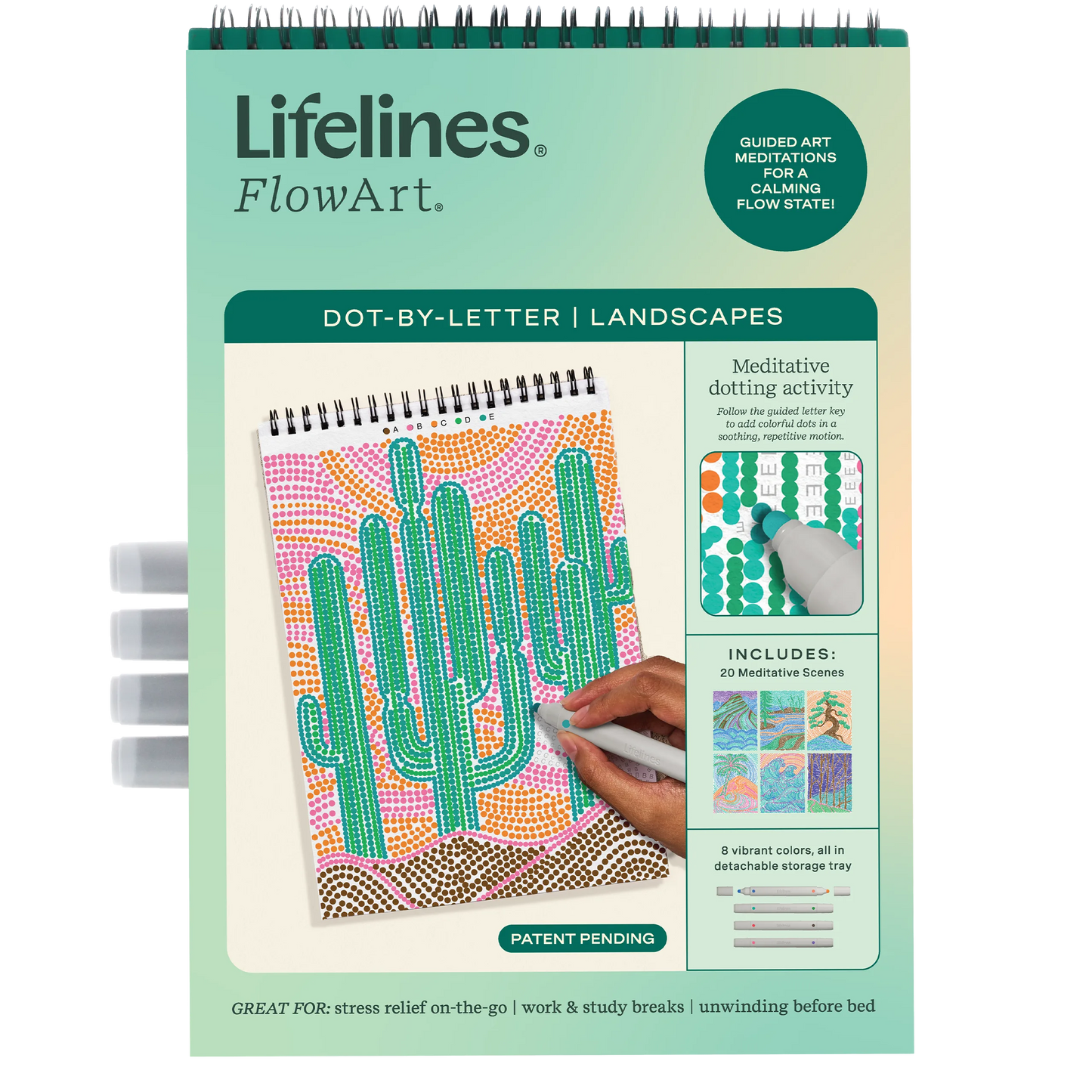 FlowArt: Dot-By-Letter Landscapes