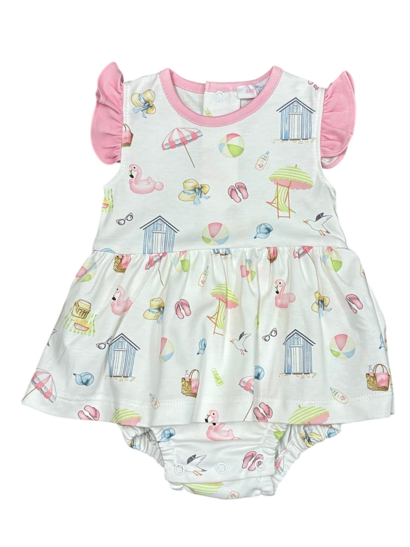 Sandy Toes Blue Bloomer Set